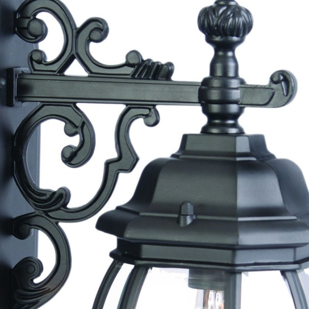 Matte Black Hanging Glass Globe Wall Light HomeRoots