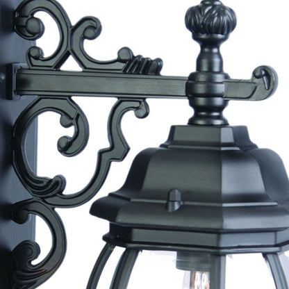 Matte Black Hanging Glass Globe Wall Light HomeRoots