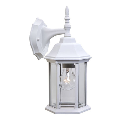 XL White Clear Glass Swing Arm Wall Light HomeRoots