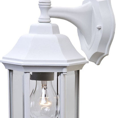 XL White Clear Glass Swing Arm Wall Light HomeRoots