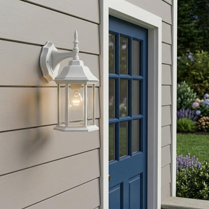 XL White Clear Glass Swing Arm Wall Light HomeRoots