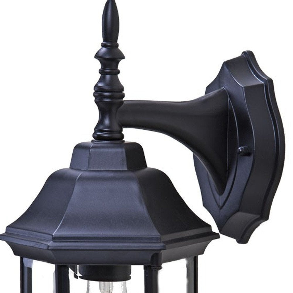 White Clear Glass Swing Arm Wall Light HomeRoots