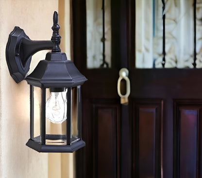 White Clear Glass Swing Arm Wall Light HomeRoots