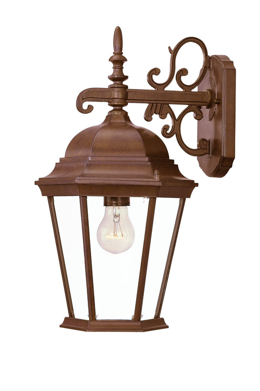 Brown Domed Hanging Lantern Wall Light - FurniFindUSA
