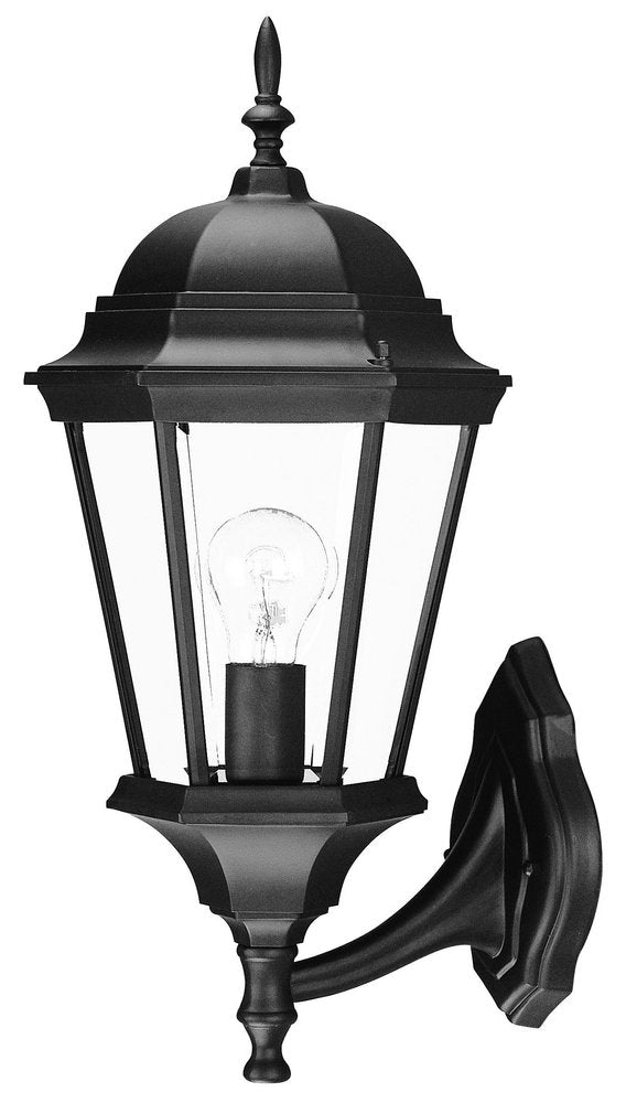 22" Black And Clear Metal Flush Mounted Sconce HomeRoots
