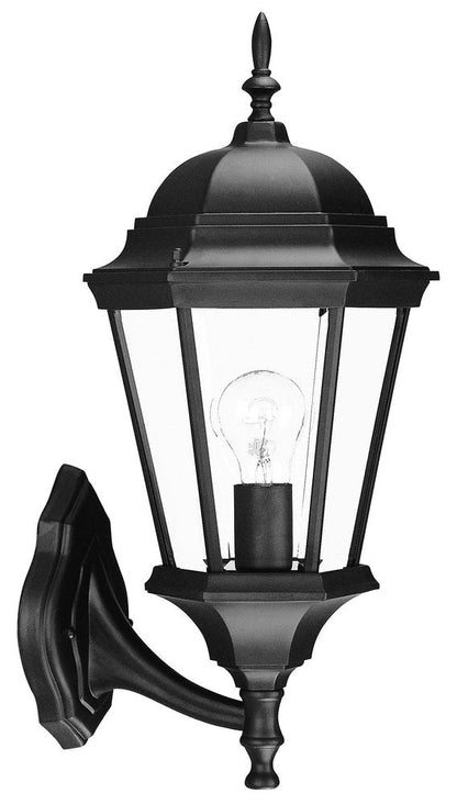 22" Black And Clear Metal Flush Mounted Sconce HomeRoots