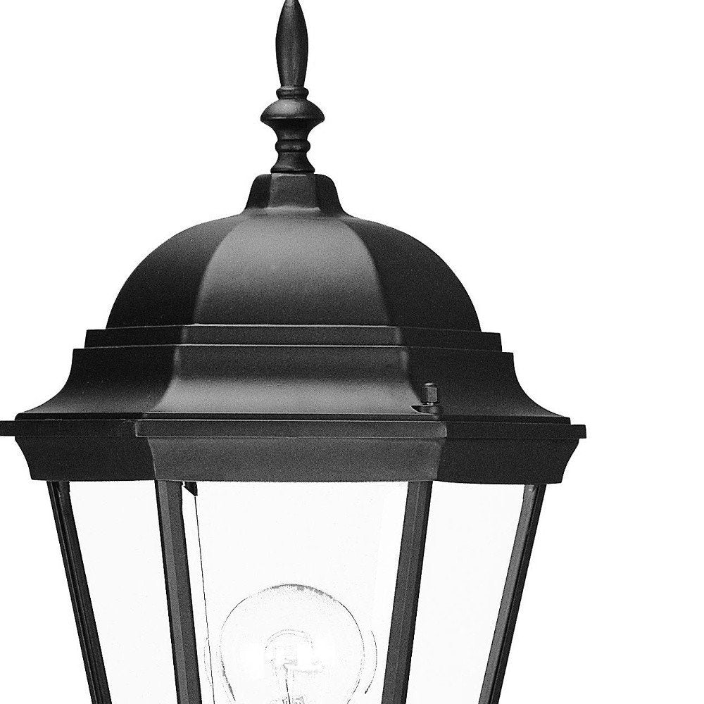 22" Black And Clear Metal Flush Mounted Sconce HomeRoots