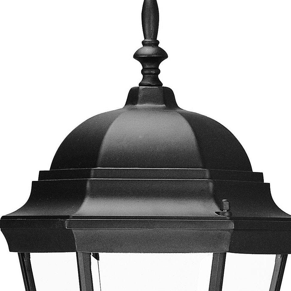 22" Black And Clear Metal Flush Mounted Sconce HomeRoots