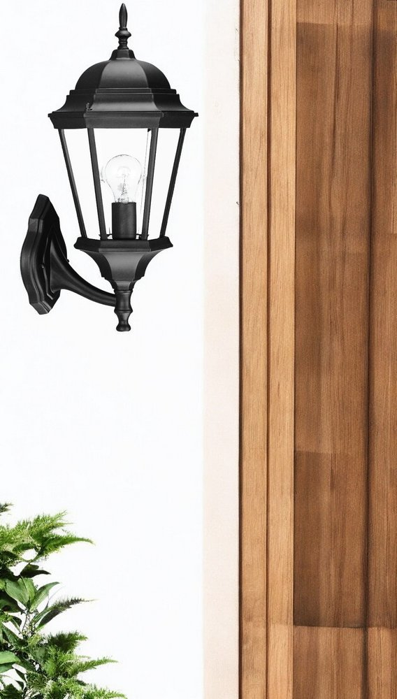 22" Black And Clear Metal Flush Mounted Sconce HomeRoots