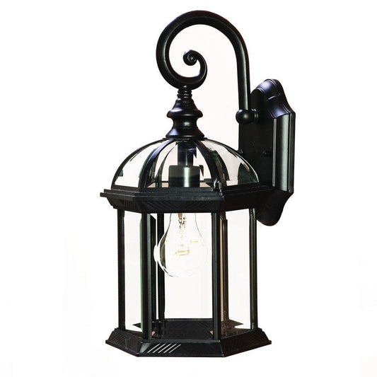 Matte Black Eastern Lantern Wall Light - FurniFindUSA