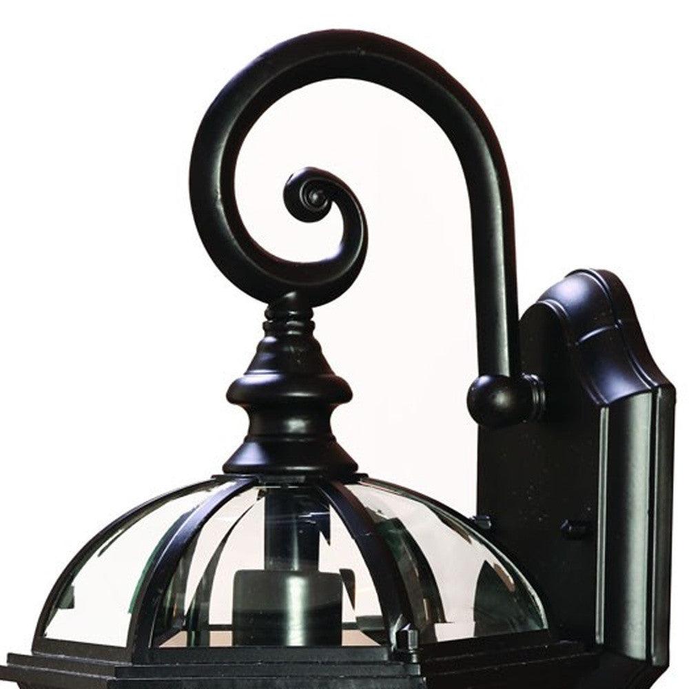 Matte Black Eastern Lantern Wall Light - FurniFindUSA