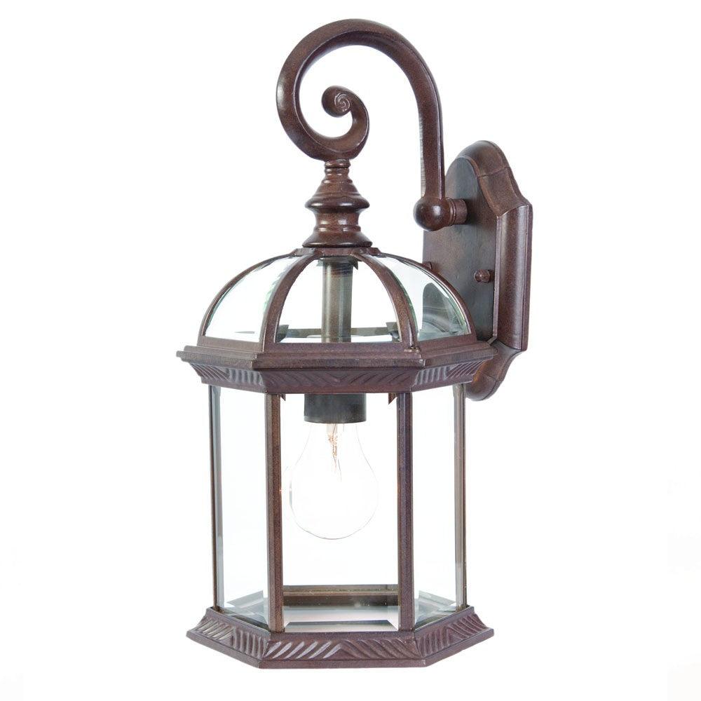 Dark Brown Eastern Lantern Wall Light - FurniFindUSA