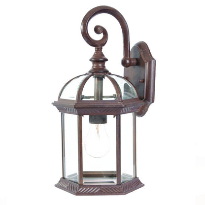 Dark Brown Eastern Lantern Wall Light HomeRoots