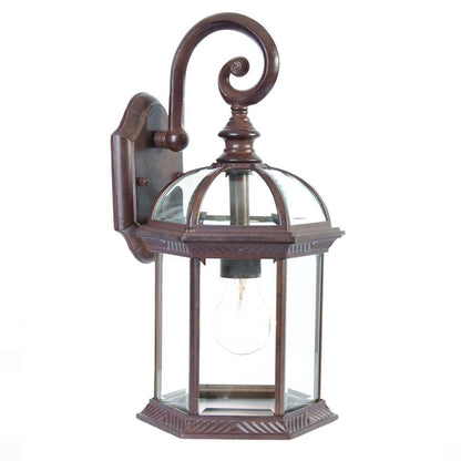 Dark Brown Eastern Lantern Wall Light HomeRoots