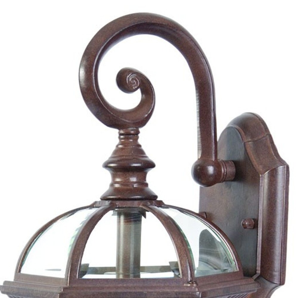 Dark Brown Eastern Lantern Wall Light HomeRoots