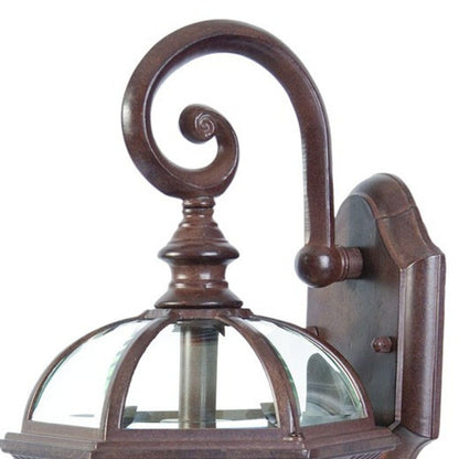 Dark Brown Eastern Lantern Wall Light HomeRoots