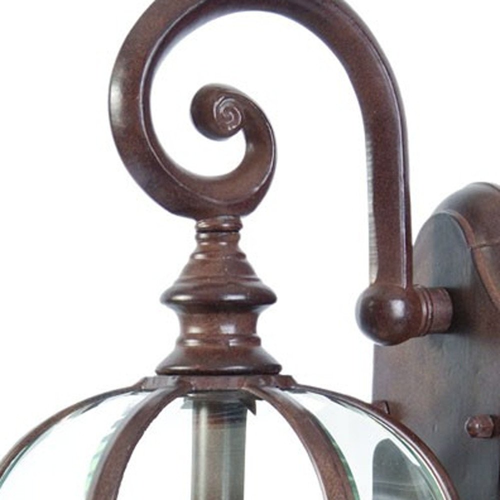 Dark Brown Eastern Lantern Wall Light HomeRoots