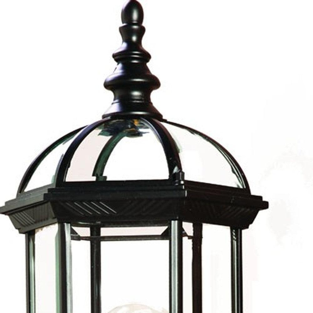 Matte Black Cylindrical Lantern Wall Light - FurniFindUSA