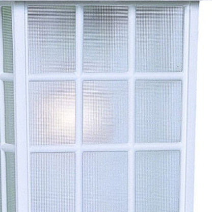 White Window Pane Lantern Wall Light HomeRoots