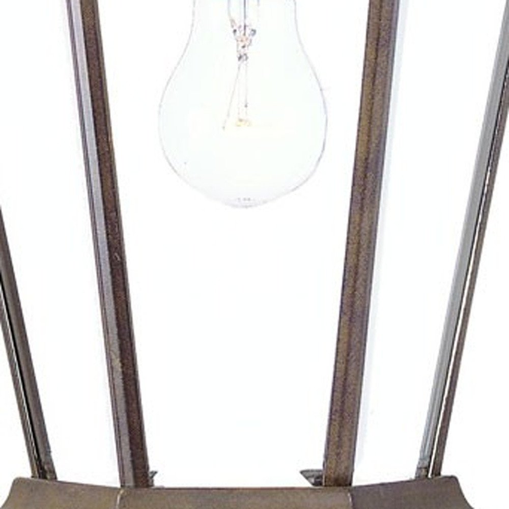 XL Dark Brown Swing Arm Hanging Lantern Wall Light HomeRoots