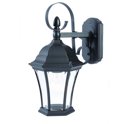 Matte Black Swing Arm Hanging Lantern Wall Light HomeRoots