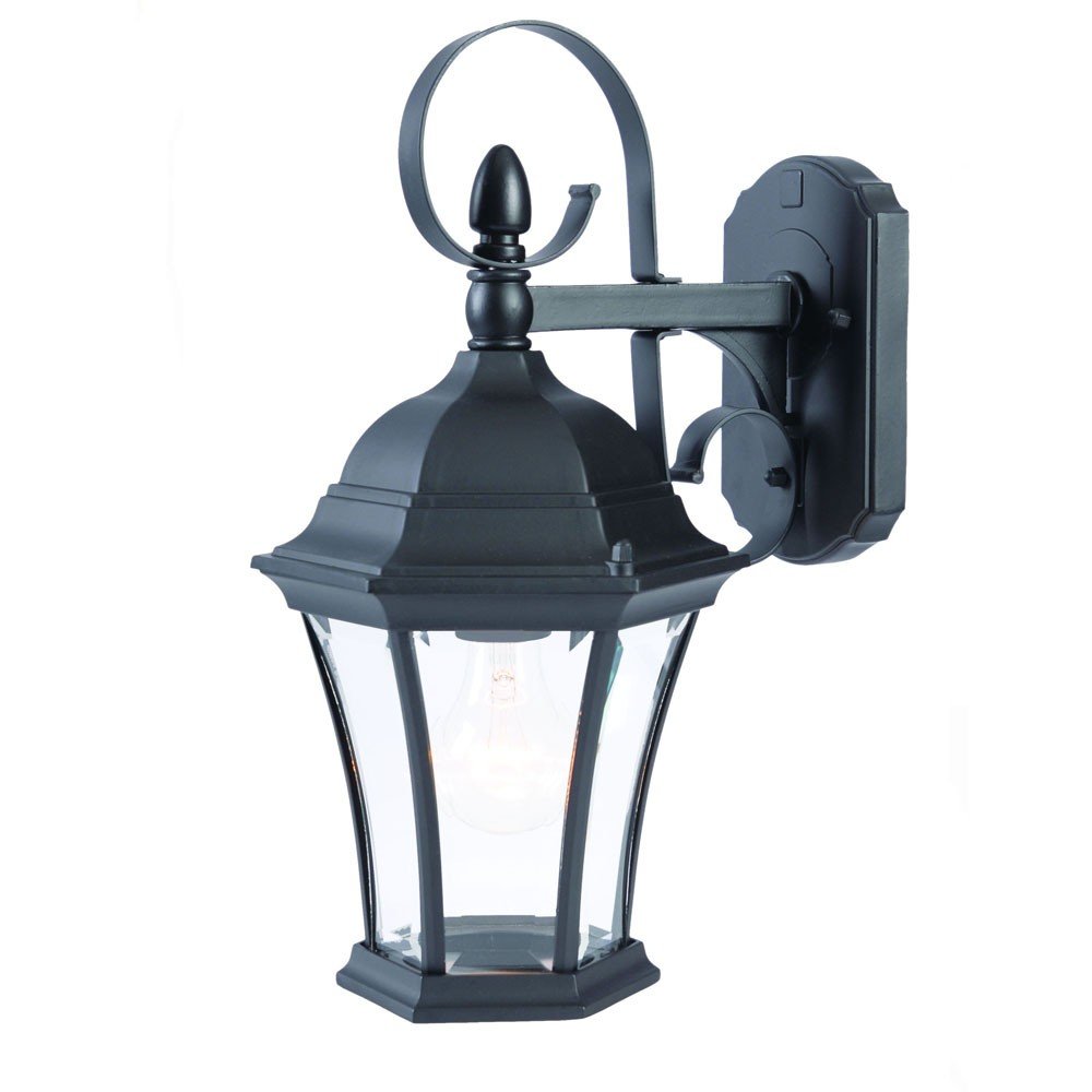 Matte Black Swing Arm Hanging Lantern Wall Light HomeRoots