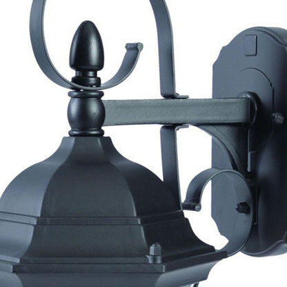 Matte Black Swing Arm Hanging Lantern Wall Light HomeRoots