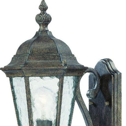 One Light Antique Black Carousel Lantern Wall Light - FurniFindUSA