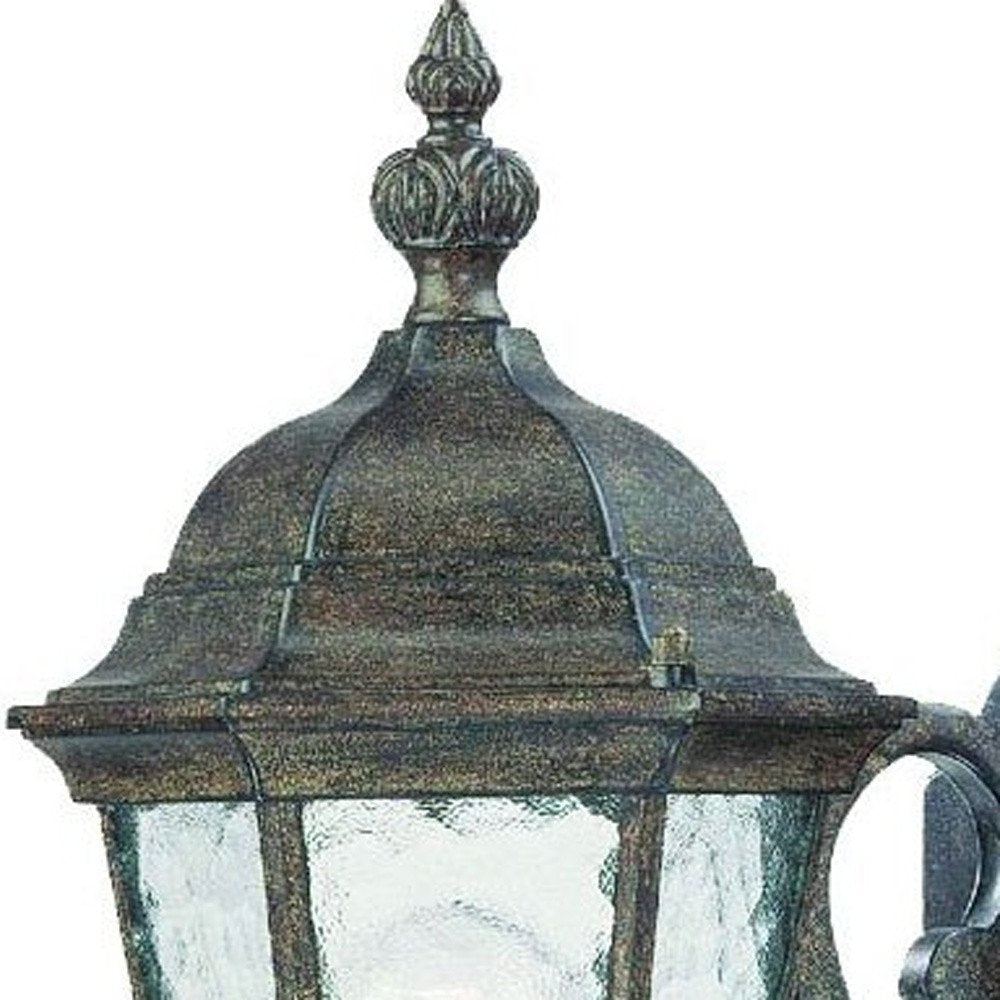 One Light Antique Black Carousel Lantern Wall Light — view 5