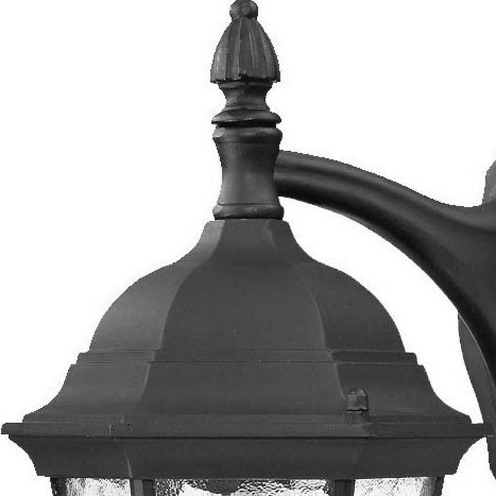 Two Light Matte Black Hanging Carousel Wall Light HomeRoots