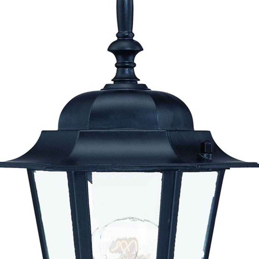 Matte Black Glass Lantern Wall Light HomeRoots