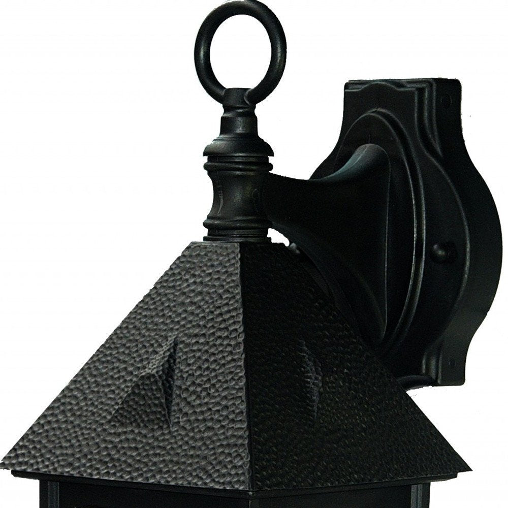 Matte Black House Shaped Wall Light — view 4
