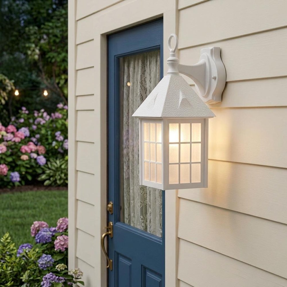 White House Shaped Wall Light HomeRoots