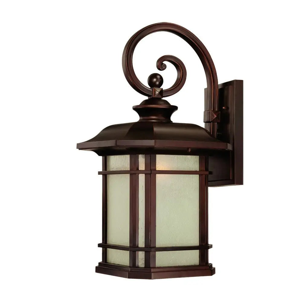 Somerset 1-Light Architectural Bronze Wall Light HomeRoots