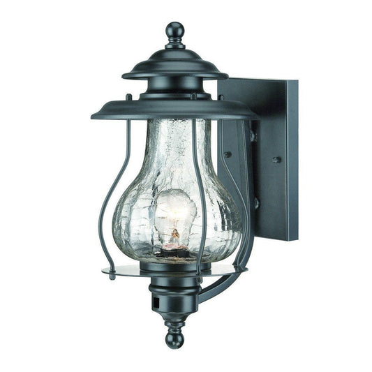 Matte Black Oil Lantern Wall Light HomeRoots