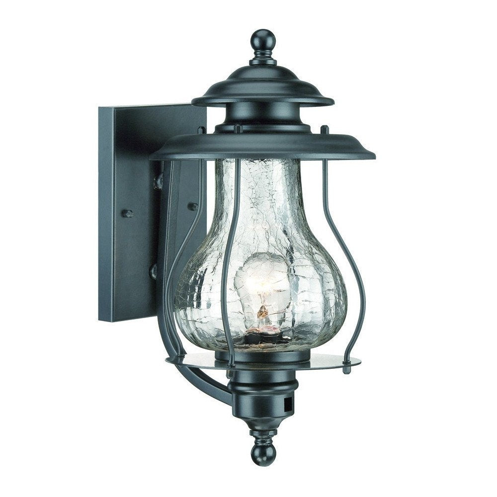 Matte Black Oil Lantern Wall Light HomeRoots