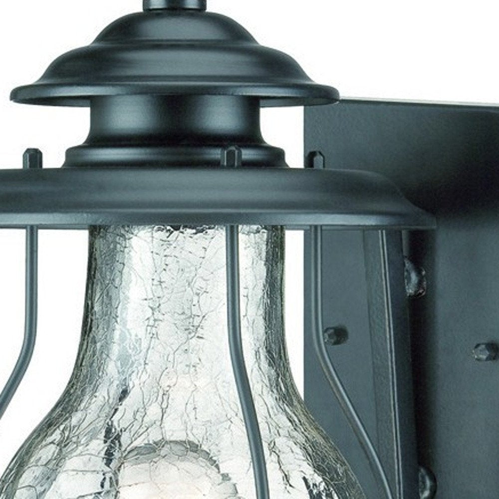 Matte Black Oil Lantern Wall Light HomeRoots