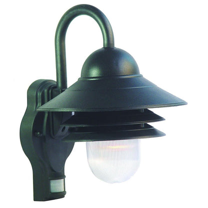 Matte Black Motion Sensor Outdoor Wall Light HomeRoots