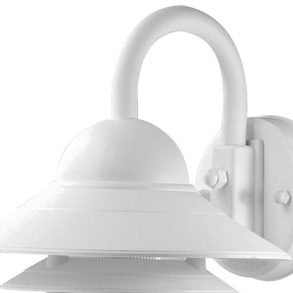 White Three Tier Lamp Shade Outdoor Wall Light HomeRoots