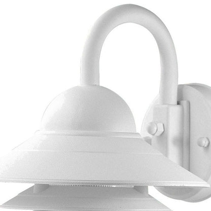 White Three Tier Lamp Shade Outdoor Wall Light HomeRoots