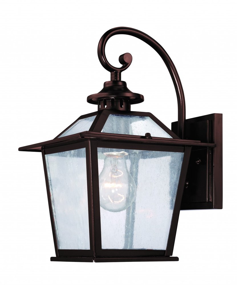 Antique Bronze Terrarium Shape Wall Light — view 1