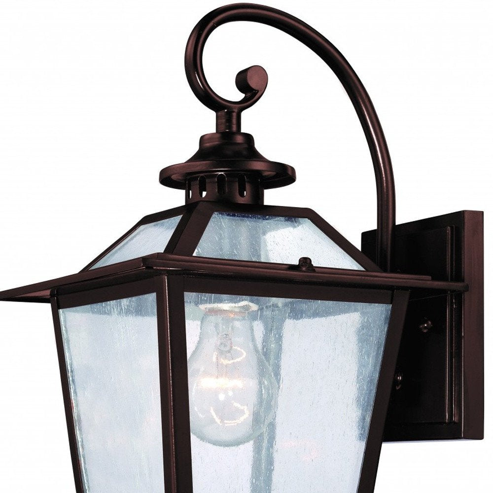 Antique Bronze Terrarium Shape Wall Light HomeRoots