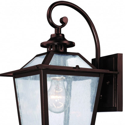 Antique Bronze Terrarium Shape Wall Light HomeRoots