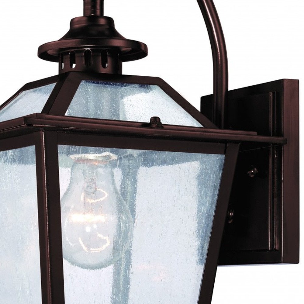 Antique Bronze Terrarium Shape Wall Light HomeRoots