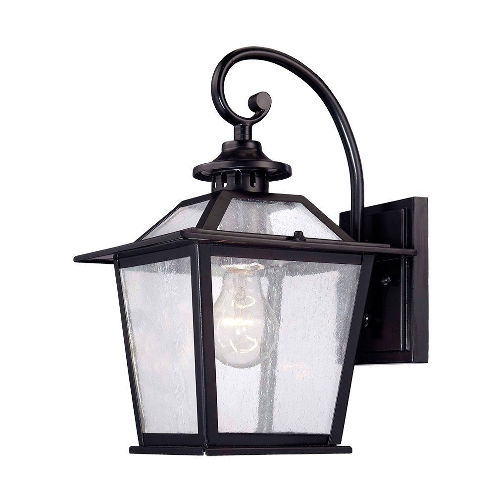 Matte Black Terrarium Shape Wall Light — view 1