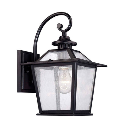 Matte Black Terrarium Shape Wall Light HomeRoots