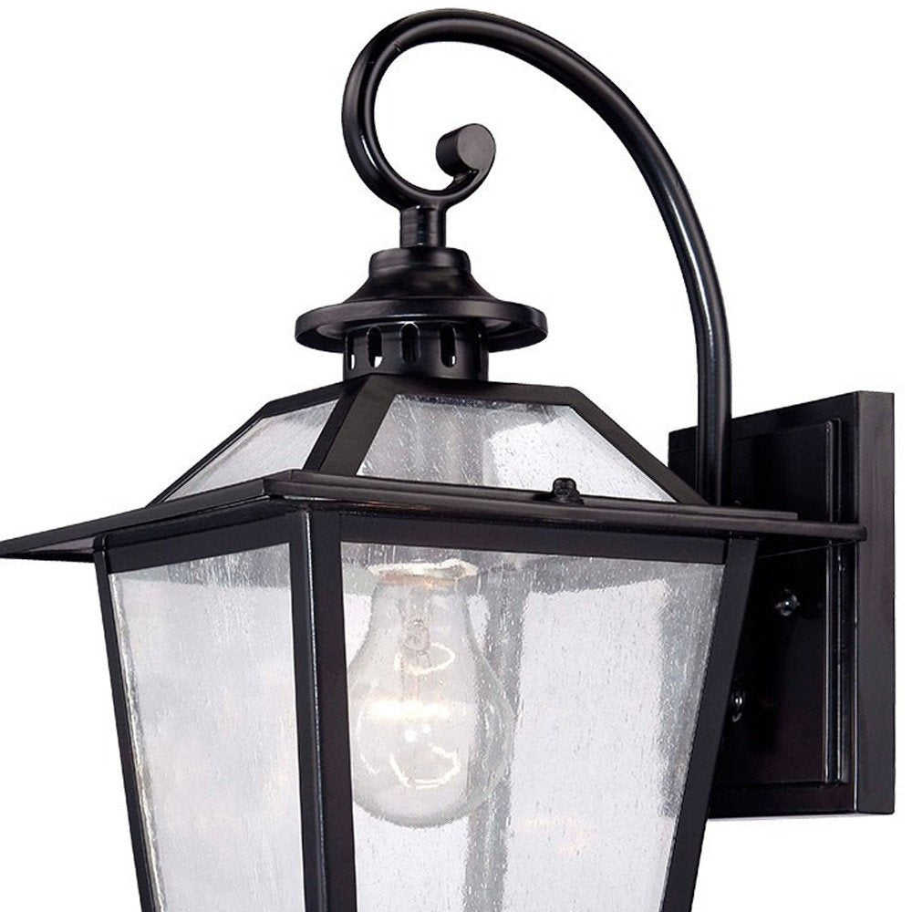 Matte Black Terrarium Shape Wall Light HomeRoots