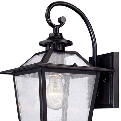 Matte Black Terrarium Shape Wall Light HomeRoots