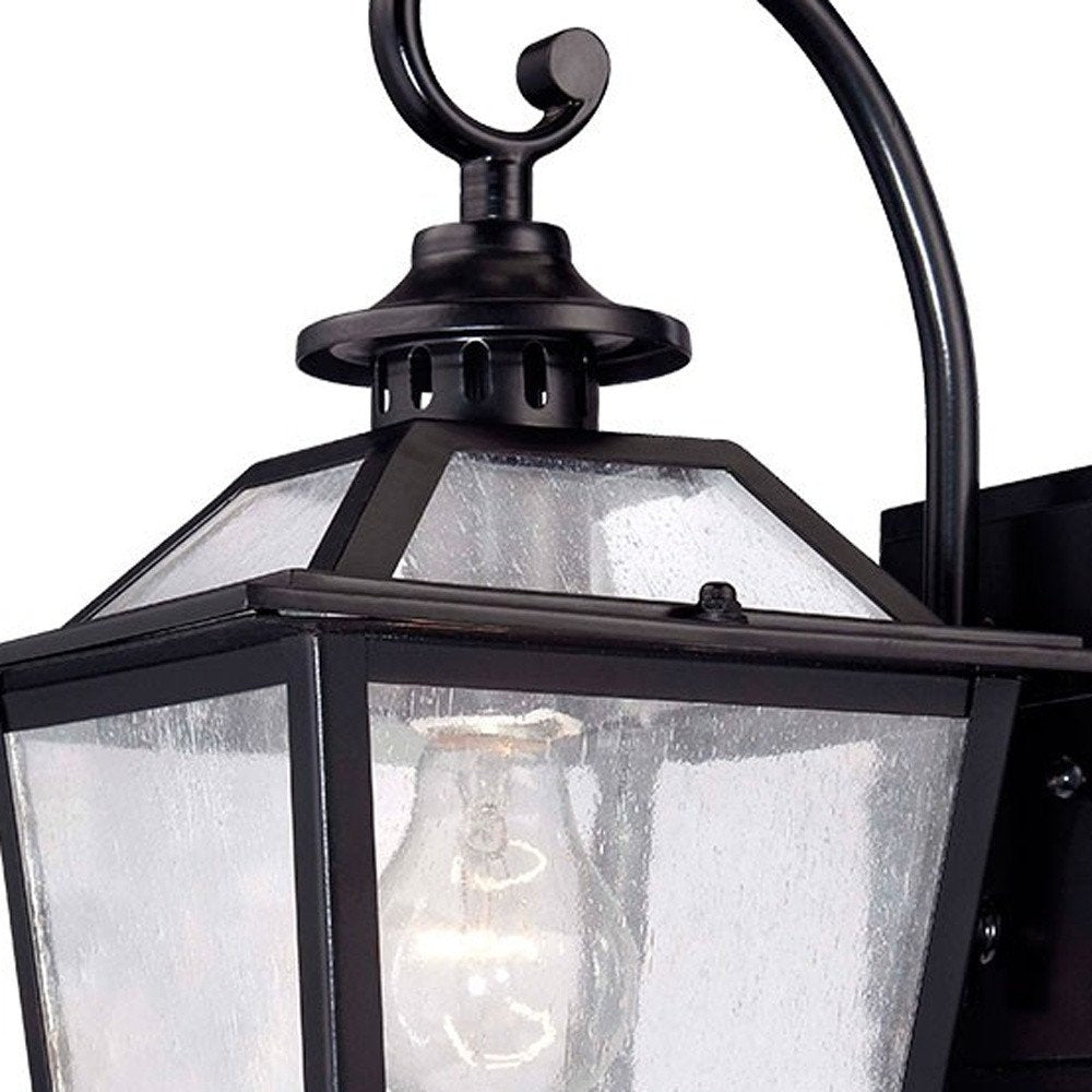 Matte Black Terrarium Shape Wall Light HomeRoots