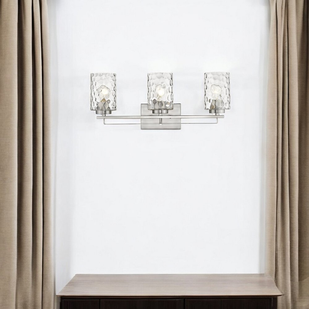 Livvy 3-Light Satin Nickel Vanity HomeRoots